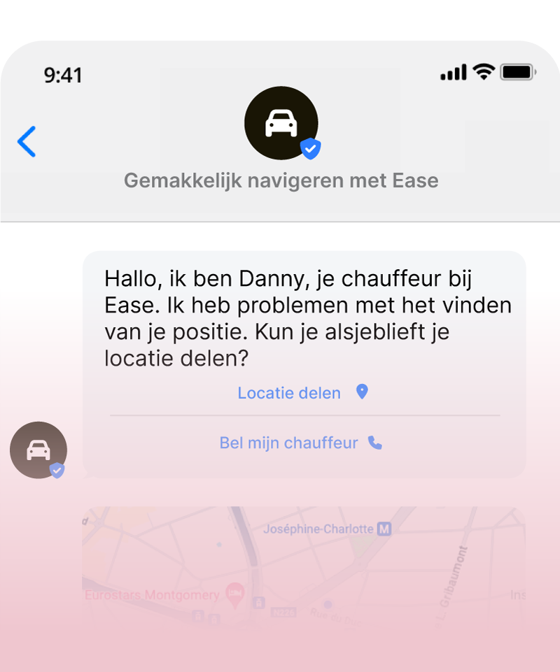RCS Business Messaging voorbeeld